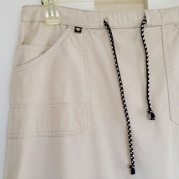 Blue Asphalt Denim Pencil Cream Color Skirt. Size M - Picture 2 of 7